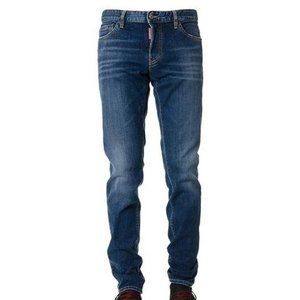 DSQUARED2 Mens Slim Jean Jeans IT48 W34 Blue Denim S74LB0565S30664470 NWT